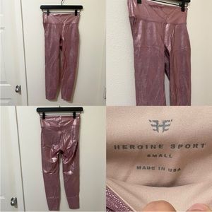 •HEROINE SPORT• Marvel Legging Rose Gold Metallic